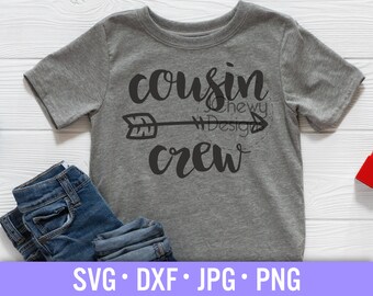 Kusinbesättning SVG - Kusin svg - Kusiner svg - Familj svg - Svg, Dxf, Png, Jpg