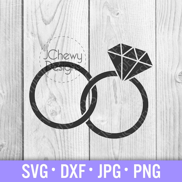 Wedding Rings SVG - Wedding Bands svg - Wedding svg - Bride svg - Svg, Dxf, Png, Jpg