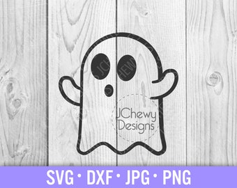 Ghost SVG - Halloween svg - Süßes Gespenst svg - Spooky svg - Svg, Dxf, Png, Jpg