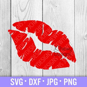Lips Kiss SVG - Kiss svg - Love svg - Valentines Day svg - Svg, Dxf, Png, Jpg