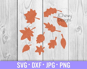 Fall Leaves SVG - Autumn Leaves svg - Seasons svg - Harvest svg - Svg, Dxf, Png, Jpg