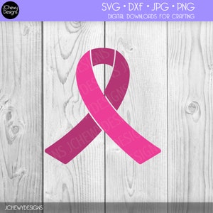 Breast Cancer SVG - Breast Cancer Ribbon svg - Cancer Ribbon svg - Pink Ribbon svg - Svg, Dxf, Png, Jpg