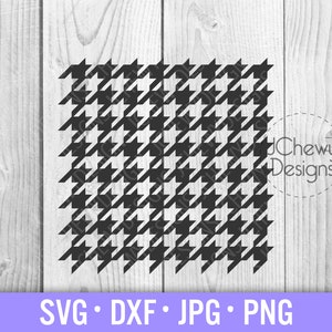 Houndstooth Patroon SVG - Dogstooth Patroon svg - Plaid Patroon svg - Kerst Patroon svg - Svg, Dxf, Png, Jpg
