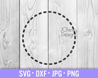 Dotted Circle Monogram Frame SVG - Monogram Frame svg - Circle Monogram svg - Dotted monogram svg - Svg, Dxf, Png, Jpg