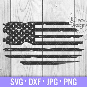 Distressed American Flag SVG - USA svg - America svg - Distressed flag svg - Svg, Dxf, Png, Jpg