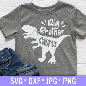 Big Brother Saurus SVG - Frères svg - Chemise frère svg - Frère aîné svg - Svg, Dxf, Png, Jpg