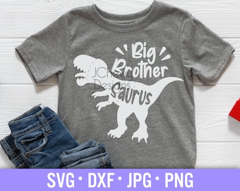 Big Brother Saurus SVG - Broers svg - Brother Shirt svg - Oudere broer svg - Svg, Dxf, Png, Jpg