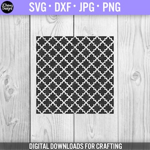 Quatrefoil Pattern SVG - Quatrefoil svg - Repeating Pattern svg - Pattern svg - Svg, Dxf, Png, Jpg