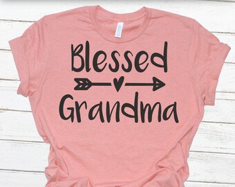 Blessed Grandma SVG - Blessed Nana svg - Grandma svg - Nana svg - Svg, Dxf, Png, Jpg