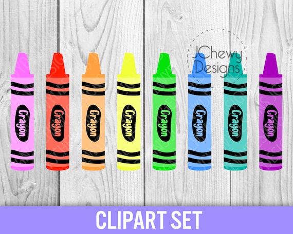 School Crayons Clipart Back to School Clipart School - Etsy Canada