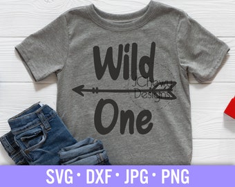 Wild One SVG - 1. Geburtstag svg - Erster Geburtstag svg - Wild and One svg - Svg, Dxf, Png, Jpg