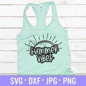 Summer Vibes SVG - Zomer svg - Strand svg - Meer van svg - Svg, Dxf, Png, Jpg