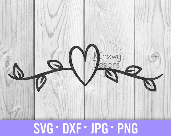 Heart Flourish Svg Cut File - Etsy Canada