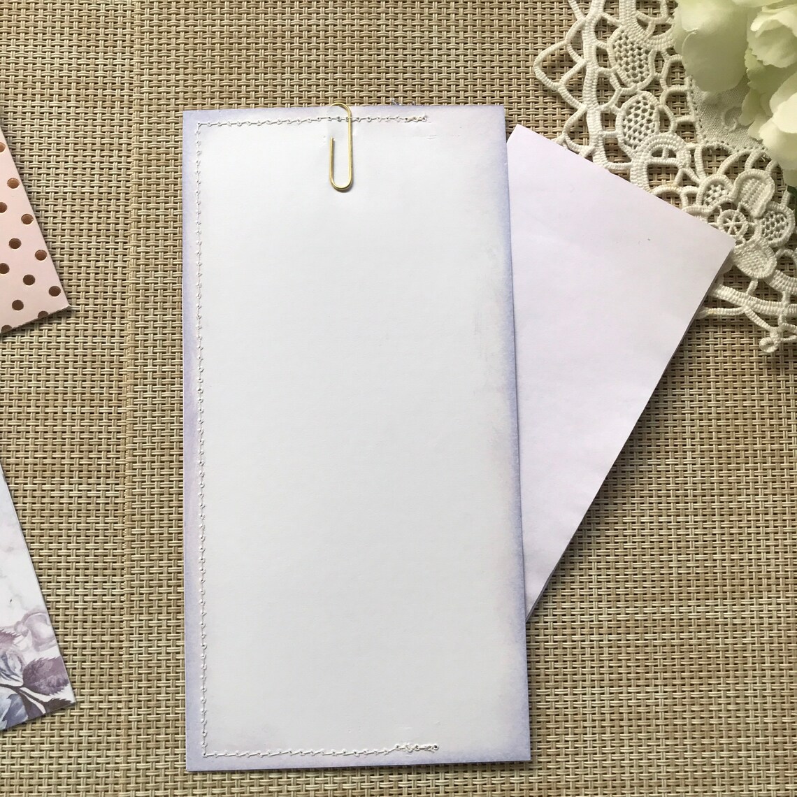Junk journal envelopes double flip pocket and tuck Set of 4 Etsy