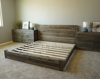 Both architectural and comfy, master wooden bed designed by jannis ellenberger is a dream from every angle. california king bed frame etsy