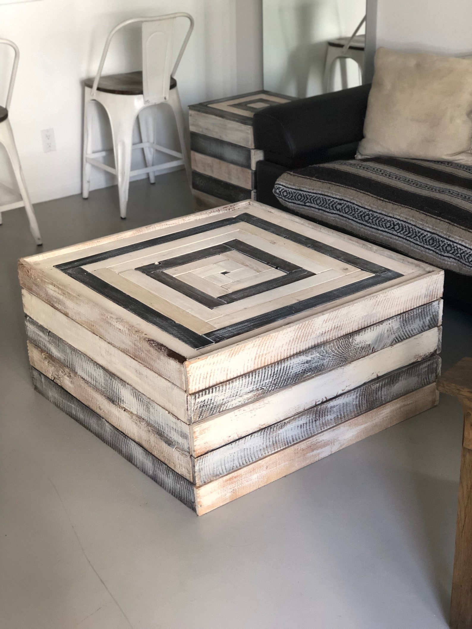 BeachWood Coffee Table Real wood Hand Made in Los | Etsy