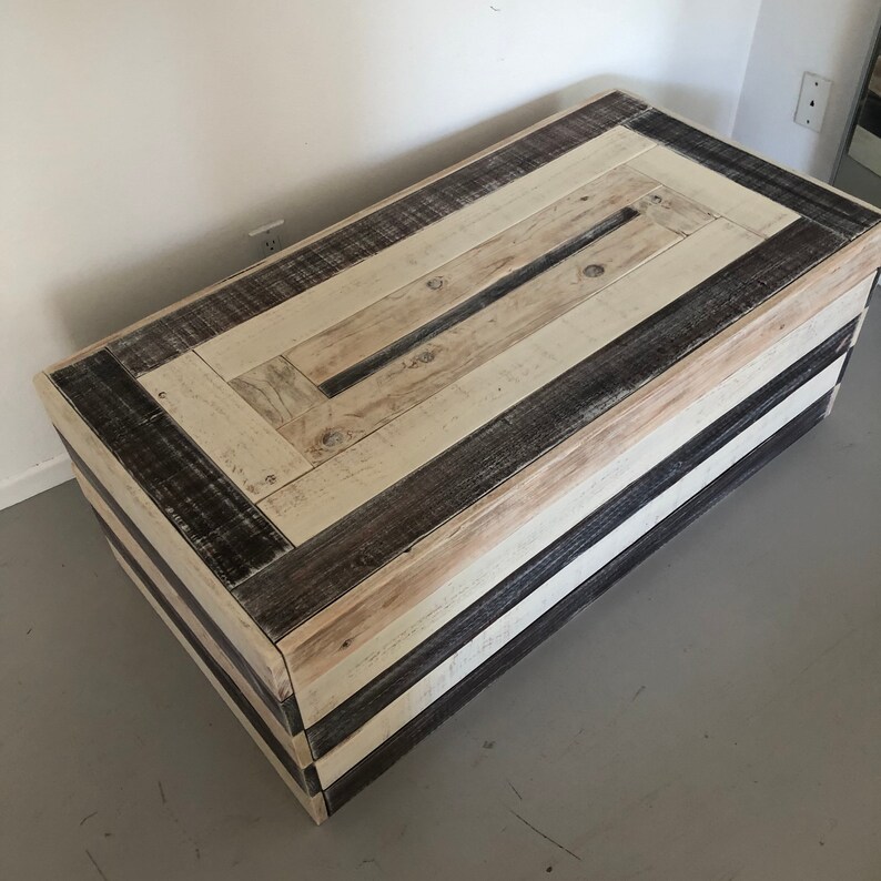 BeachWood Coffee Table Real wood Hand Made in Los Etsy