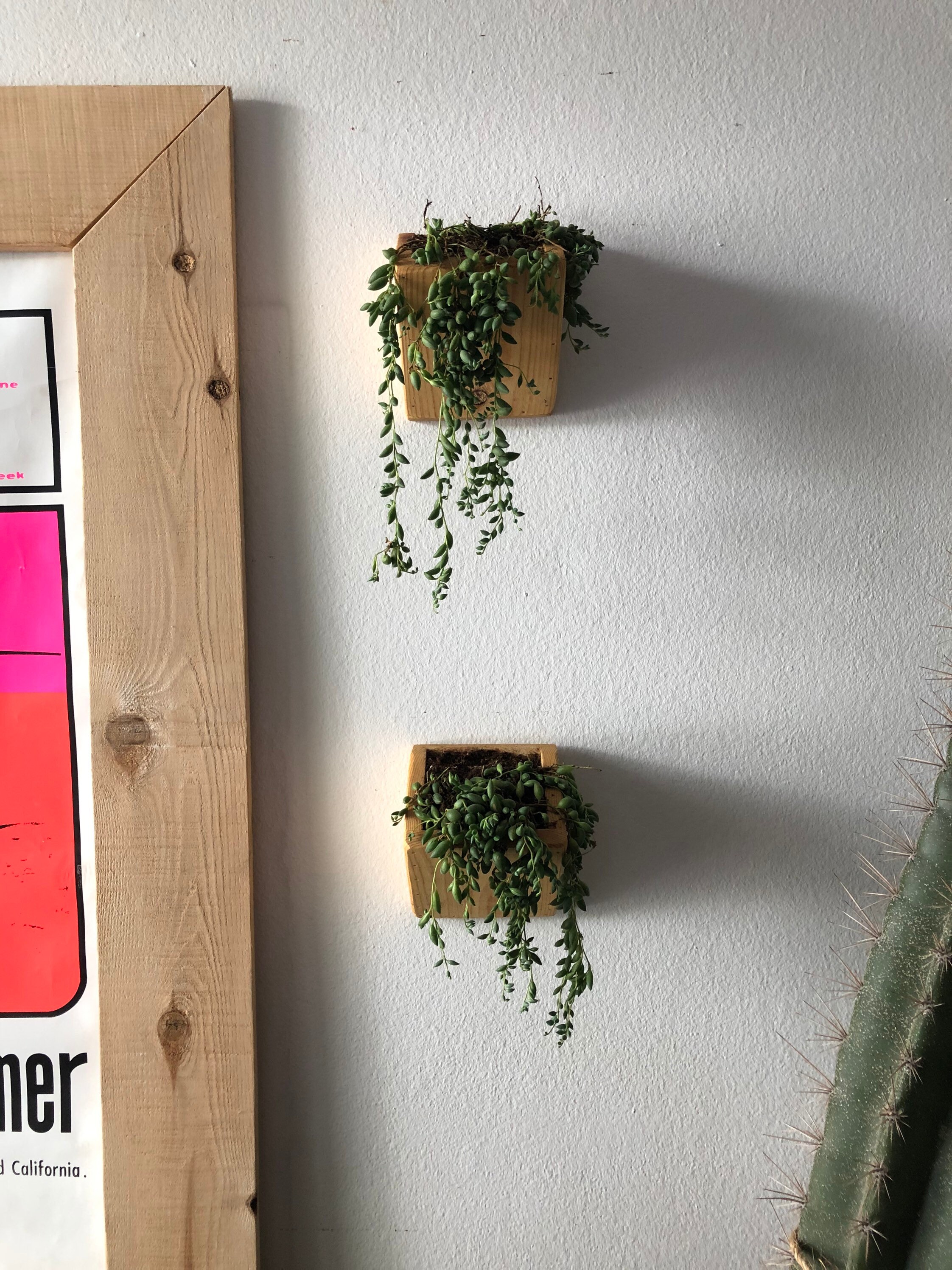 Set of Two Hand Made Wall Hanging Planters | Etsy