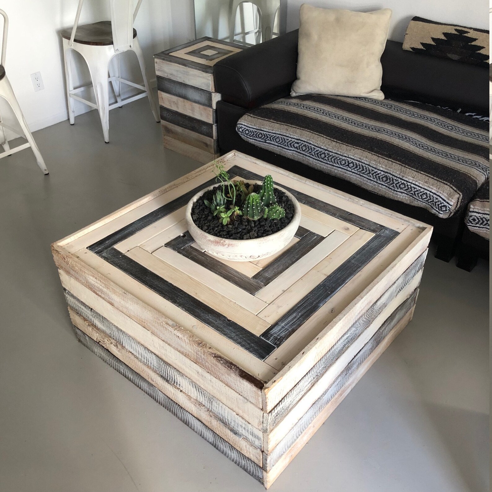 BeachWood Coffee Table Real wood Hand Made in Los Etsy