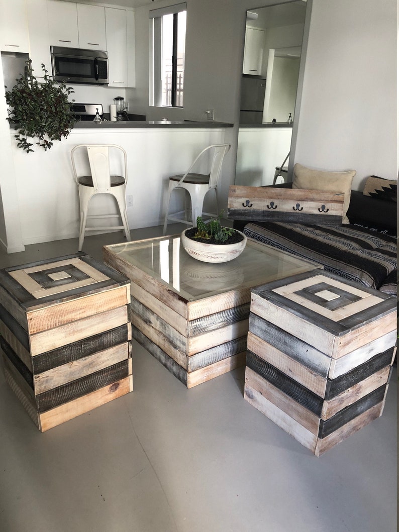 BeachWood Coffee Table Real wood Hand Made in Los Etsy