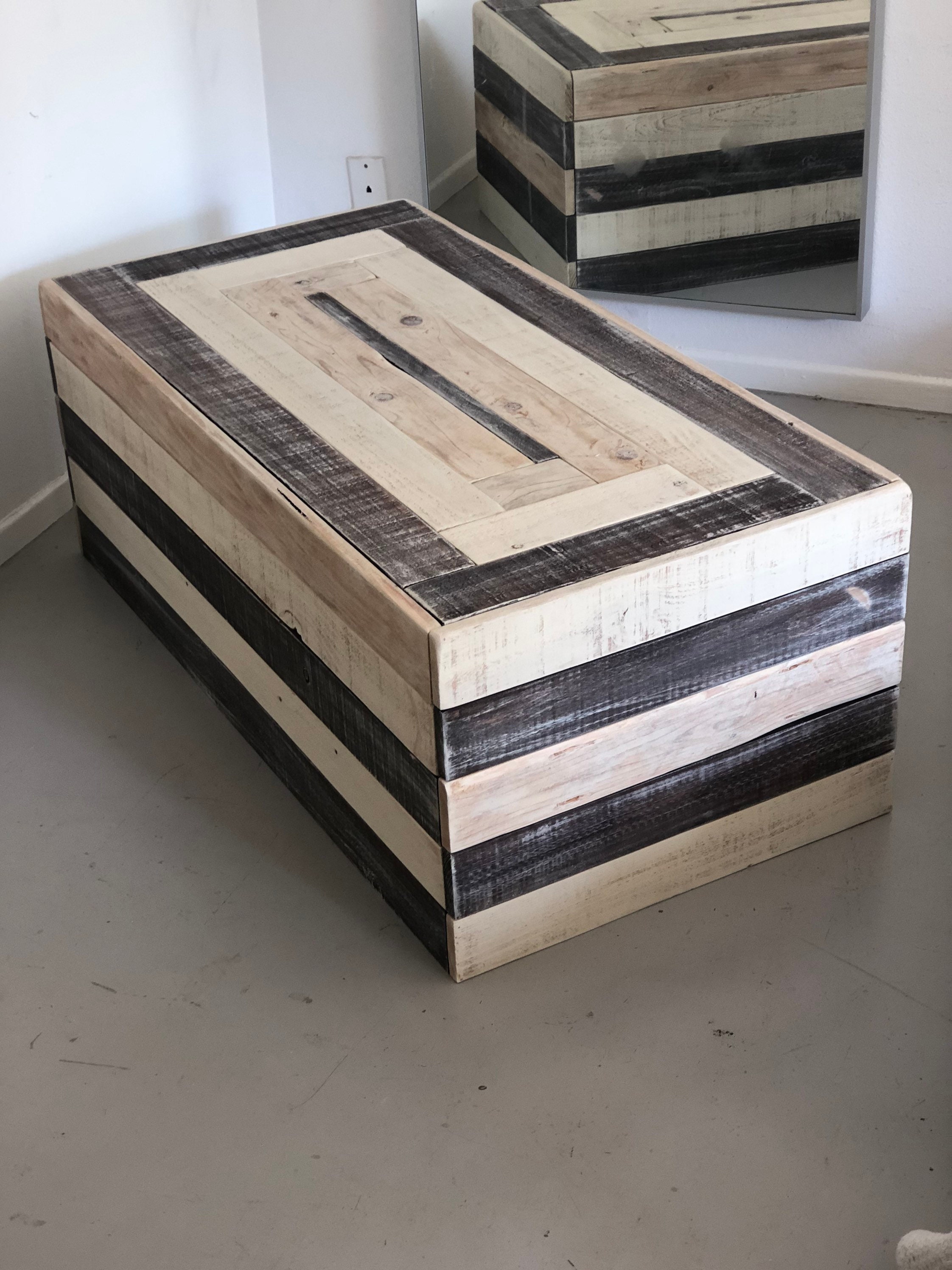 BeachWood Coffee Table Real wood Hand Made in Los | Etsy