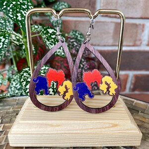 Witch sister earrings -  Witchy earrings - Halloween earrings