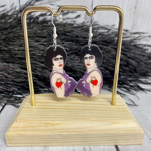 The Rocky Horror Picture Show - Frank-N-Furter earrings - Halloween earrings - Tim Curry - Gothic earrings - Horror movie