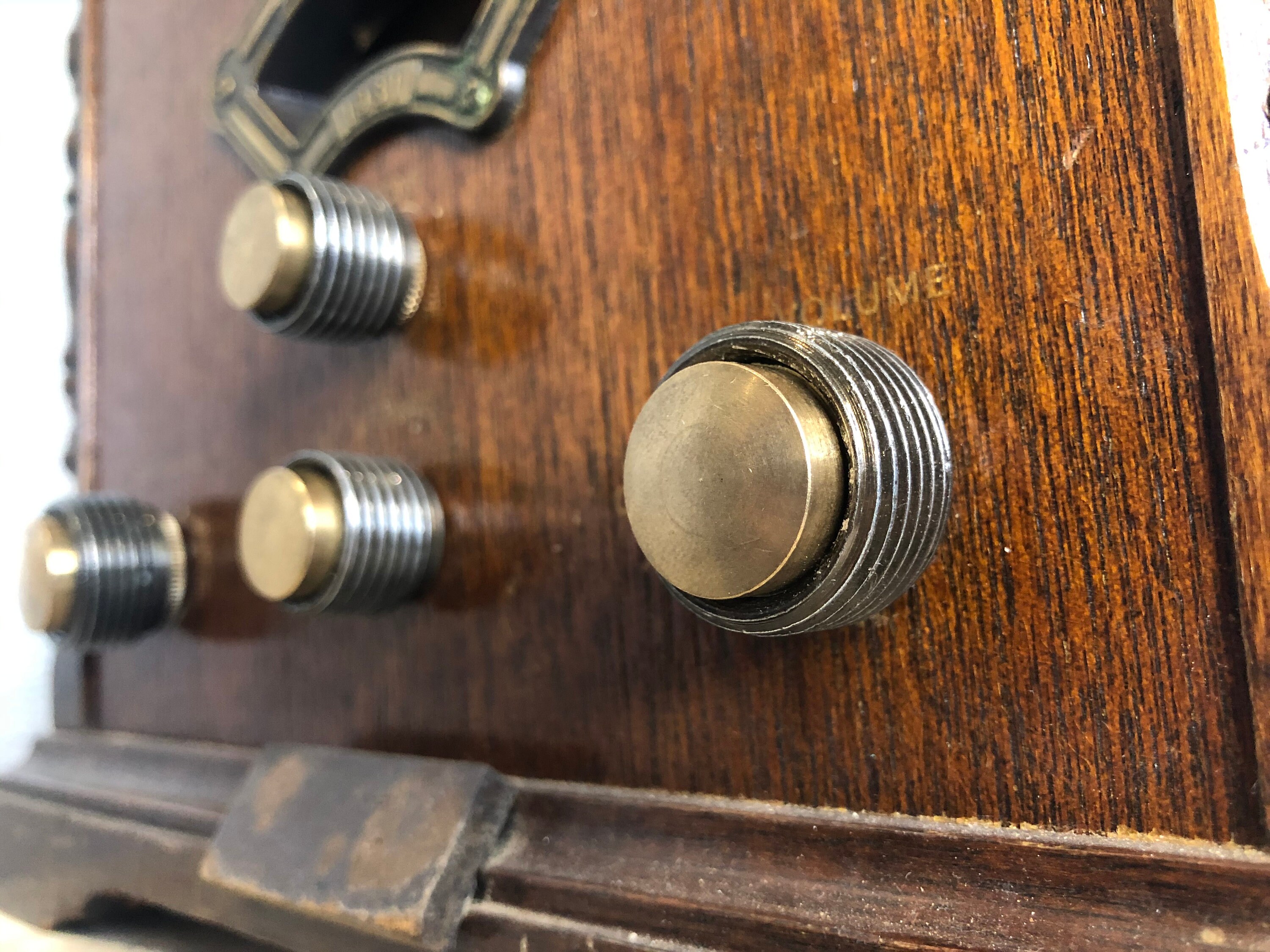 Retro Metal Dimmer Knobs Rotary knob brass Distressed steel Etsy