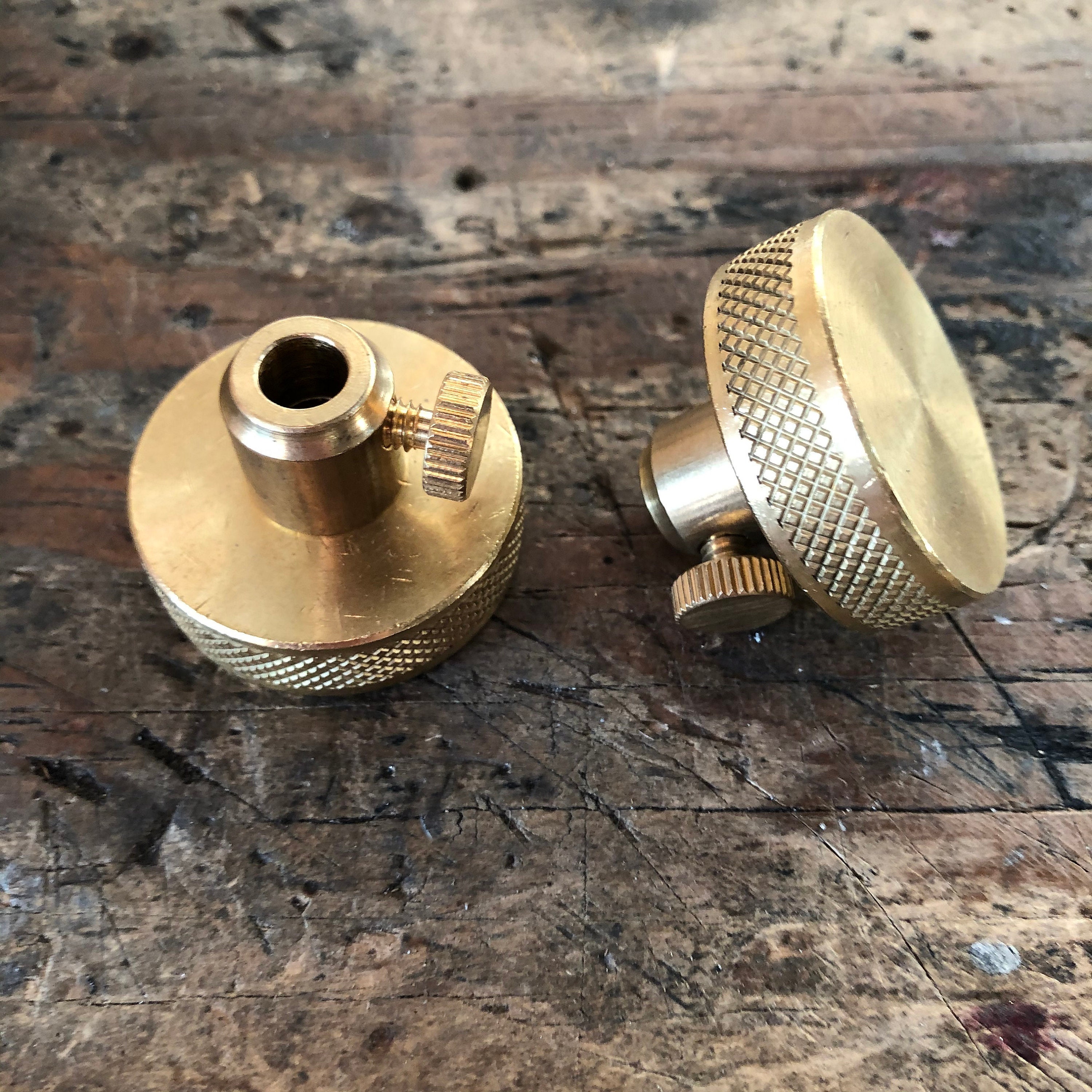 Knurled Dimmer Knob solid Brass Wheel for lamp switches Etsy