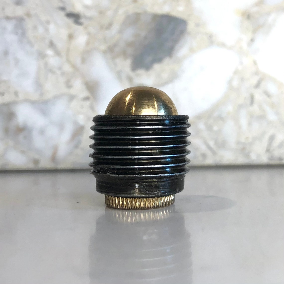 Metal Dimmer Knobs Rotary knob Round brass Distressed steel Etsy