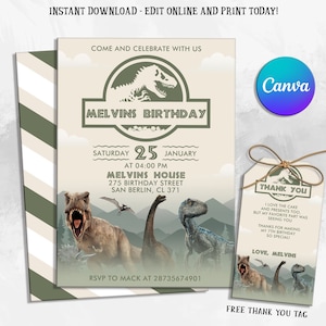 Invito modificabile per festa di compleanno, Invito digitale, Modificabile con Canva, Download istantaneo