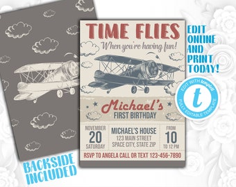 airplane invitation, airplane birthday, airplane invite, airplane ,airplane invite, airplane party, airplane pdf, airplane edit