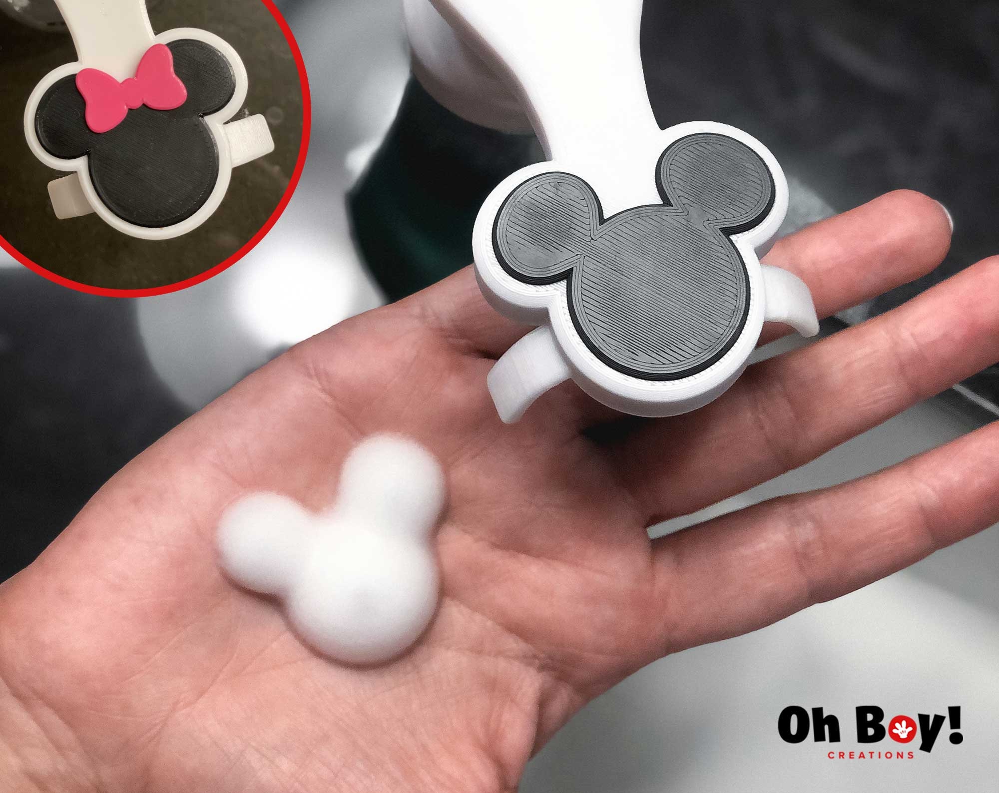 Mickey and Minnie Mouse Foaming Hand Soap Dispensers READY Etsy