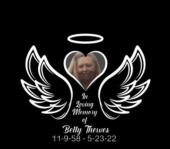 Memorial Car Window Decal Sticker Etsy