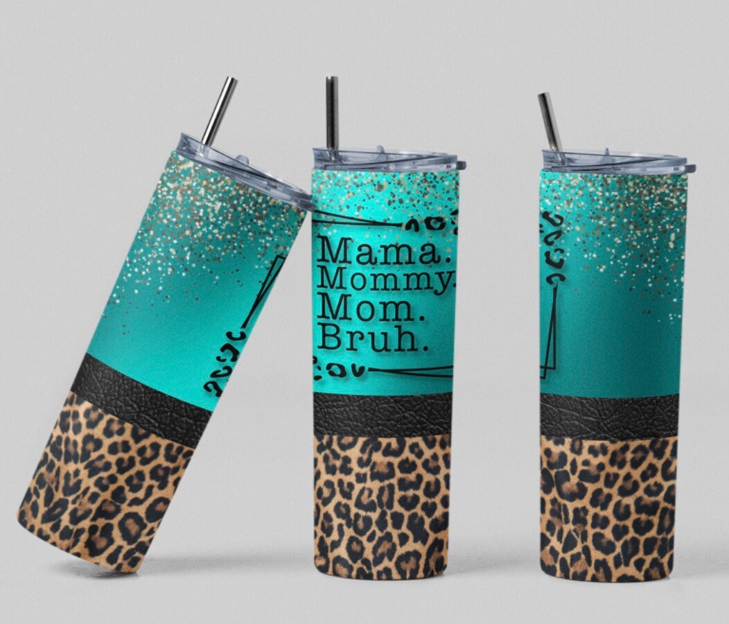 Ma Mama Mom Bruh Frosted Glass Cup Libbey Can Iced Coffee Tumbler  LIBBEYCANBRUH0520