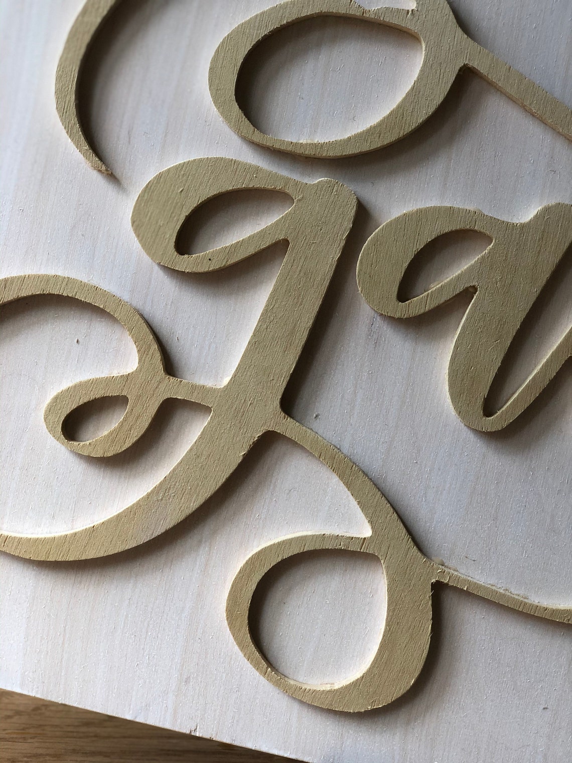 Raised Letter Wood Sign Gather Etsy