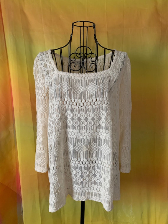 Lucky Brand Lace Blouse | Modern does 70s