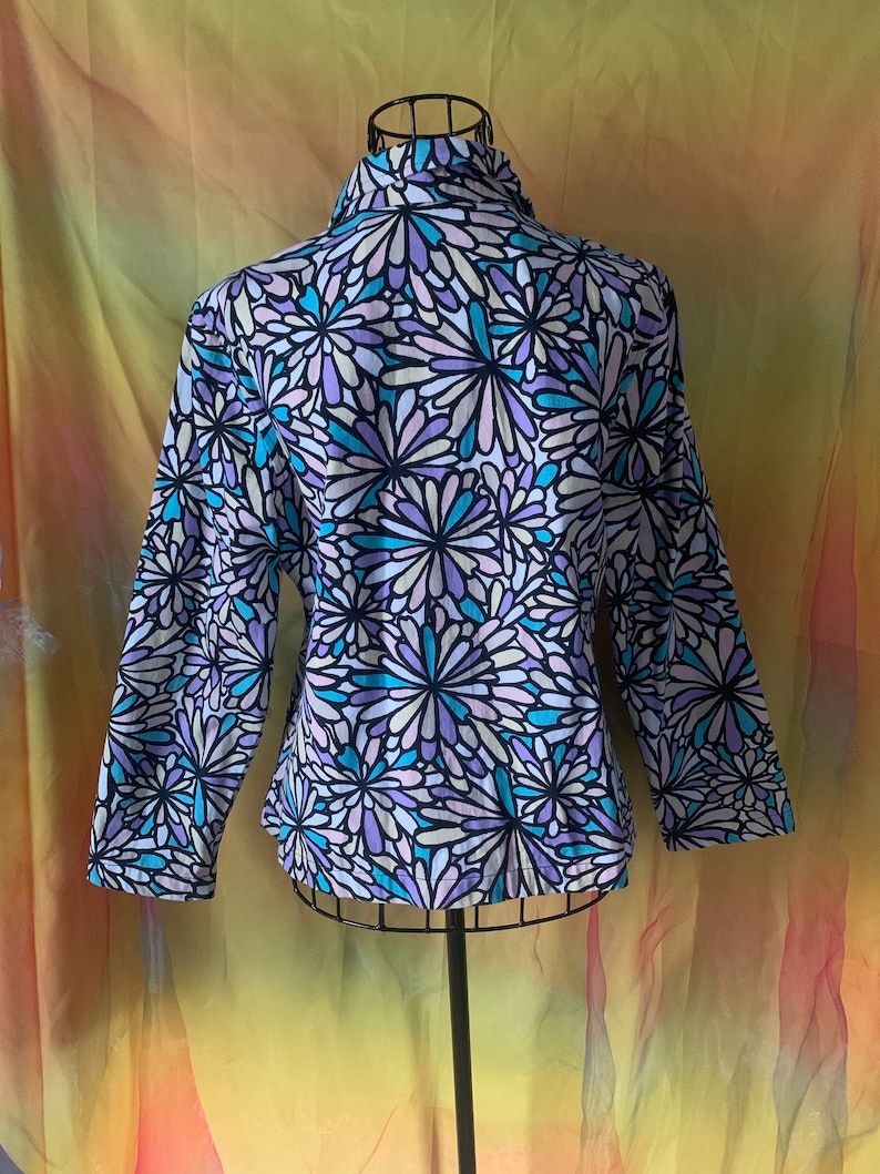 Lifestyle Petite Flower Hippie Jacket Size Medium