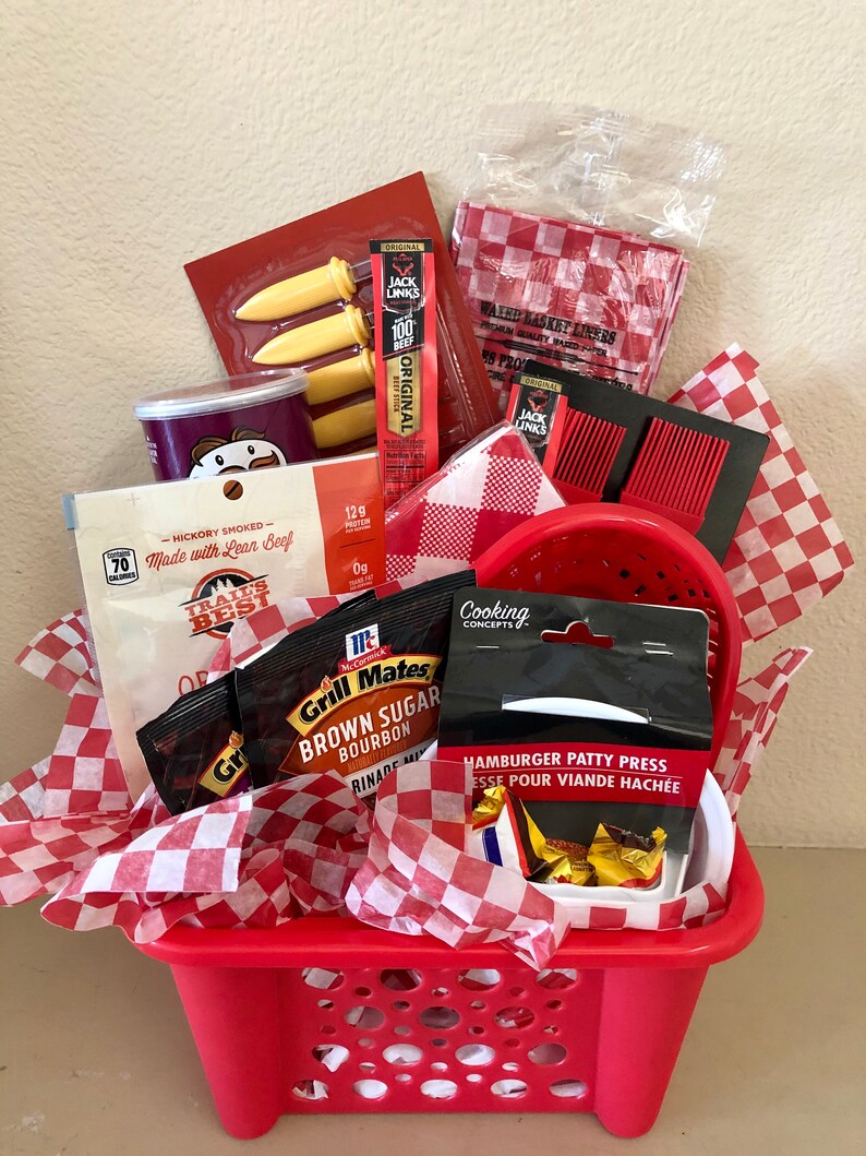 BBQ Basket Barbecue Gift Basket Grilling Gift Basket Etsy