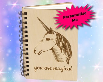 Unicorn Notebook Journal, Airbnb Guest Book, Blank Recipe Book, Art Sketchbook, Travel Journal, Gratitude Journal, Personalized Gift