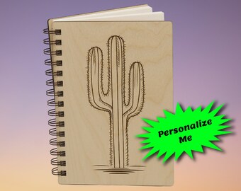 Cactus Journal, Airbnb Guest Book, Blank Recipe Book, Art Sketchbook, Travel Journal, Bridal Shower Gift, Nature Journal, Personalized Gift