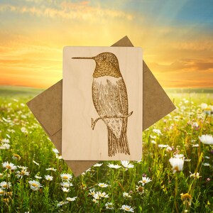 Personalized Hummingbird Card, Personalized Gift, Birthday Card, Just Because, Postcard, Getting Card, Valentine’s Day Card, Holiday Card