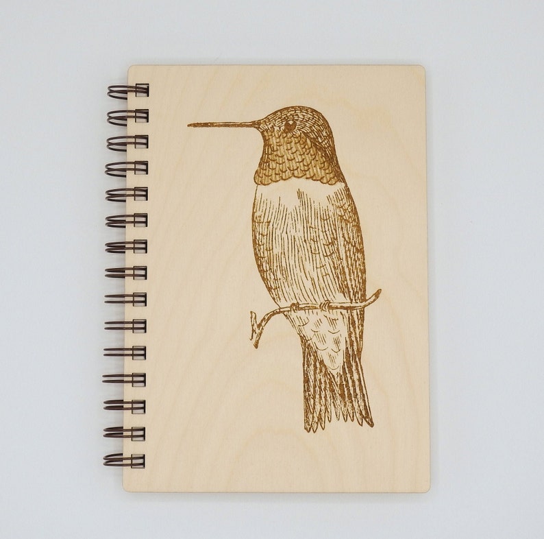 Hummingbird Notebook Journal Guest Book Blank Recipe Book image 4