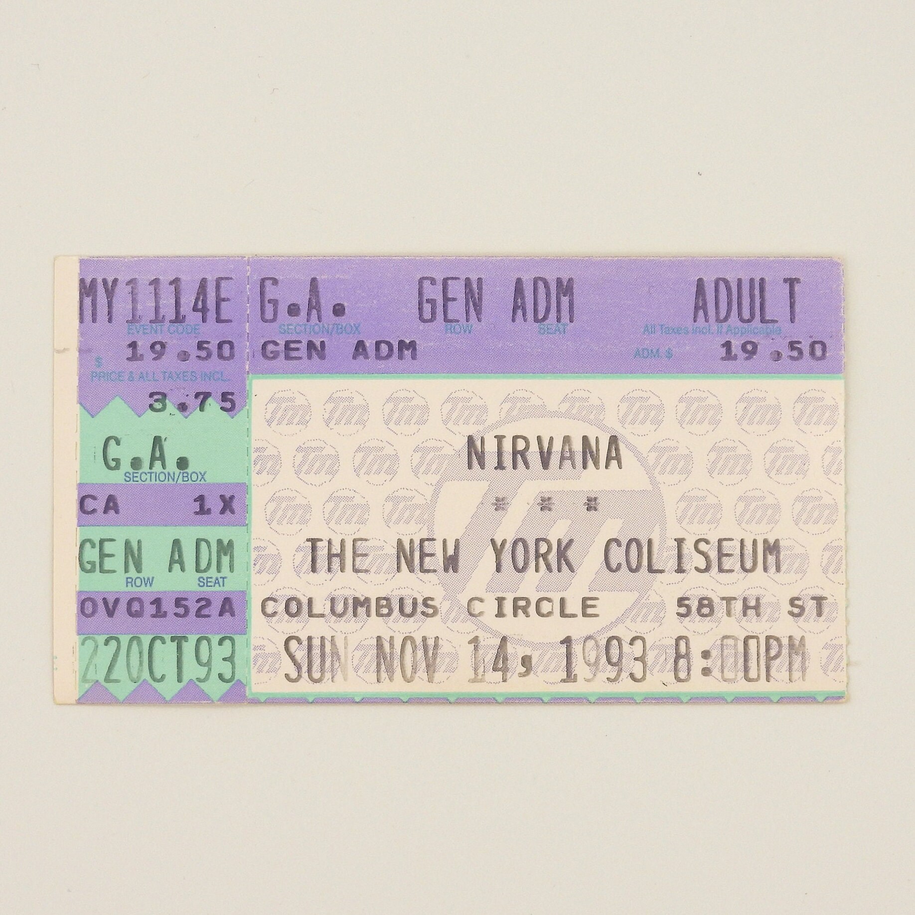NIRVANA コンサートチケット