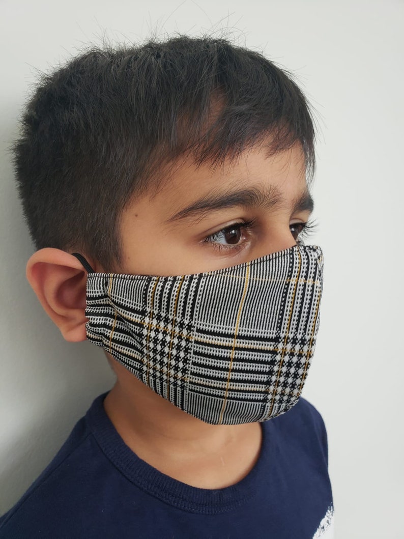 Kids / Children Reusable Face Mask W/ Filter Pocket Washable Etsy