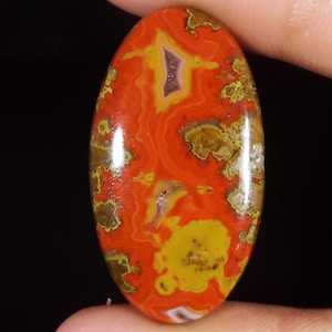 Morocco Seam Agate Cabochon: Natural Gemstone for Jewelry Making