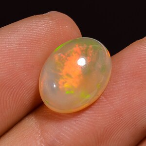 Natural Ethiopian Opal Gemstone Mix Cabochon Ethiopian Opal Stone Loose Ethiopian Opal Gemstone Jewelry Making Gemstone For Pendant 13)2.90CT 9X12X5MM