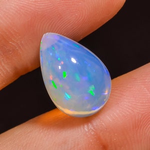 Natural Ethiopian Opal Gemstone Mix Cabochon Ethiopian Opal Stone Loose Ethiopian Opal Gemstone Jewelry Making Gemstone For Pendant 12)4.90CT 10X15X6MM