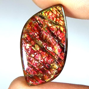 Natural Ammolite Gemstone | Mix Shape Cabochon Ammolite Stone | Loose Ammolite Gemstone | Jewelry Making | Gemstone For Pendant | JKB-762