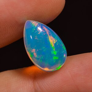 Natural Ethiopian Opal Gemstone Mix Cabochon Ethiopian Opal Stone Loose Ethiopian Opal Gemstone Jewelry Making Gemstone For Pendant 23)3.95CT 9X15X5MM